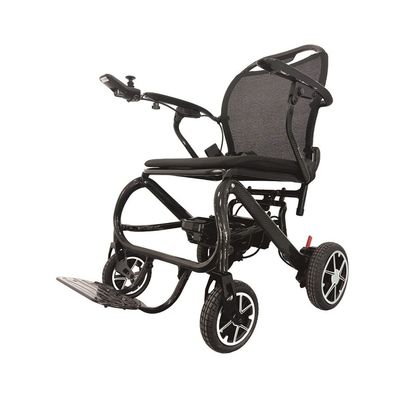 カーボン繊維の車椅子 固定とモーターブラシレスDC24V200W*2の電動椅子