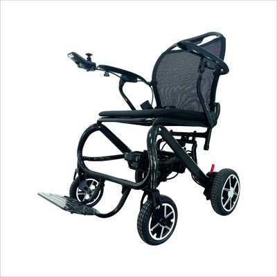 電動車椅子はマグネシウム合金車輪230mm/180mmと10km走行距離