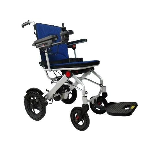 折りたたみ可能なアルミニウム輸送車椅子 6km/h速度とDC24V150W*2ブラシレスモーター